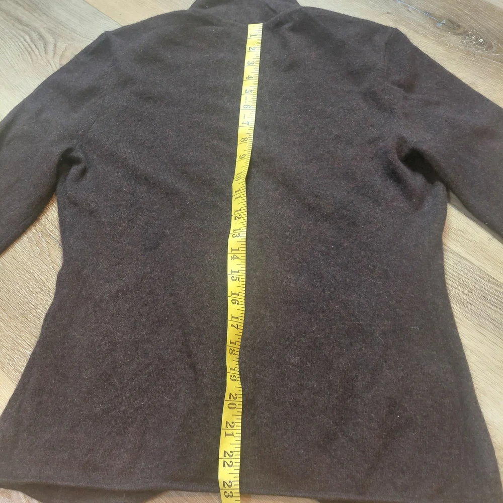 ANTONIO MELANI Brown Cardigan Sweater 100% Cashmere - Picture 10 of 12